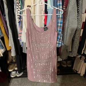 Lavender/ Purple Sequin Party Dress